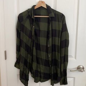 army green flannel
